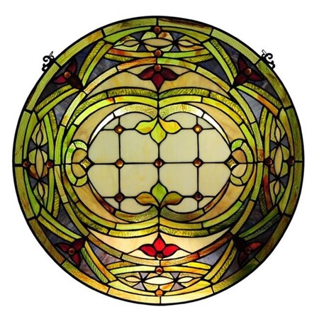 Chloe Lighting Chloe CH1P308GV24-GPN 24 in. Lighting Tiffany Glass Float Design Window Panel CH1P308GV24-GPN